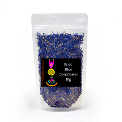 Dried Edible Cornflower Blue Cocktail Garnish - 10g