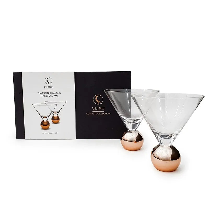 Stemless Martini Cocktail Glasses