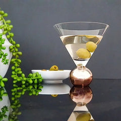 Stemless Martini Cocktail Glasses