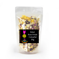 Dried Edible Organic Rose Petals Colourful Cocktail Garnish- 20g